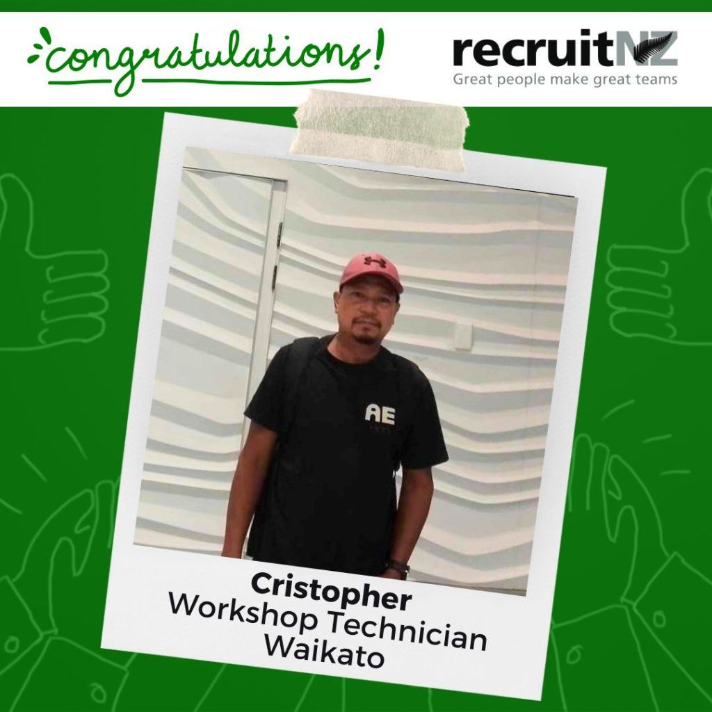 Cristopher Workshop Technician Waikato